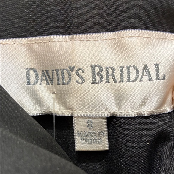 David's Bridal Elegant Black Maxi Dress - Picture 3 of 7